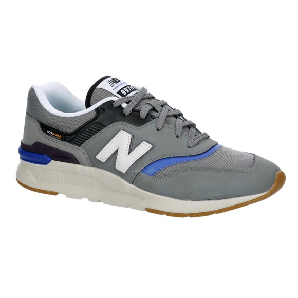 New Balance 997H CORDURA Space Grey/Royal Men's Suede Athletic Running Shoes - Picture 3 of 6